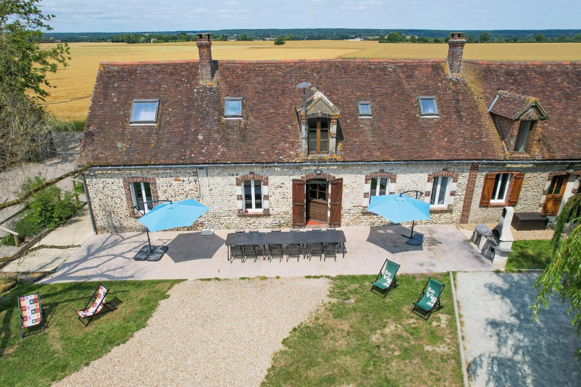 Crazy Villa Champs Corons 61 - Interior Heated Pool - 2H From Paris - 30P Les Menus Bagian luar foto