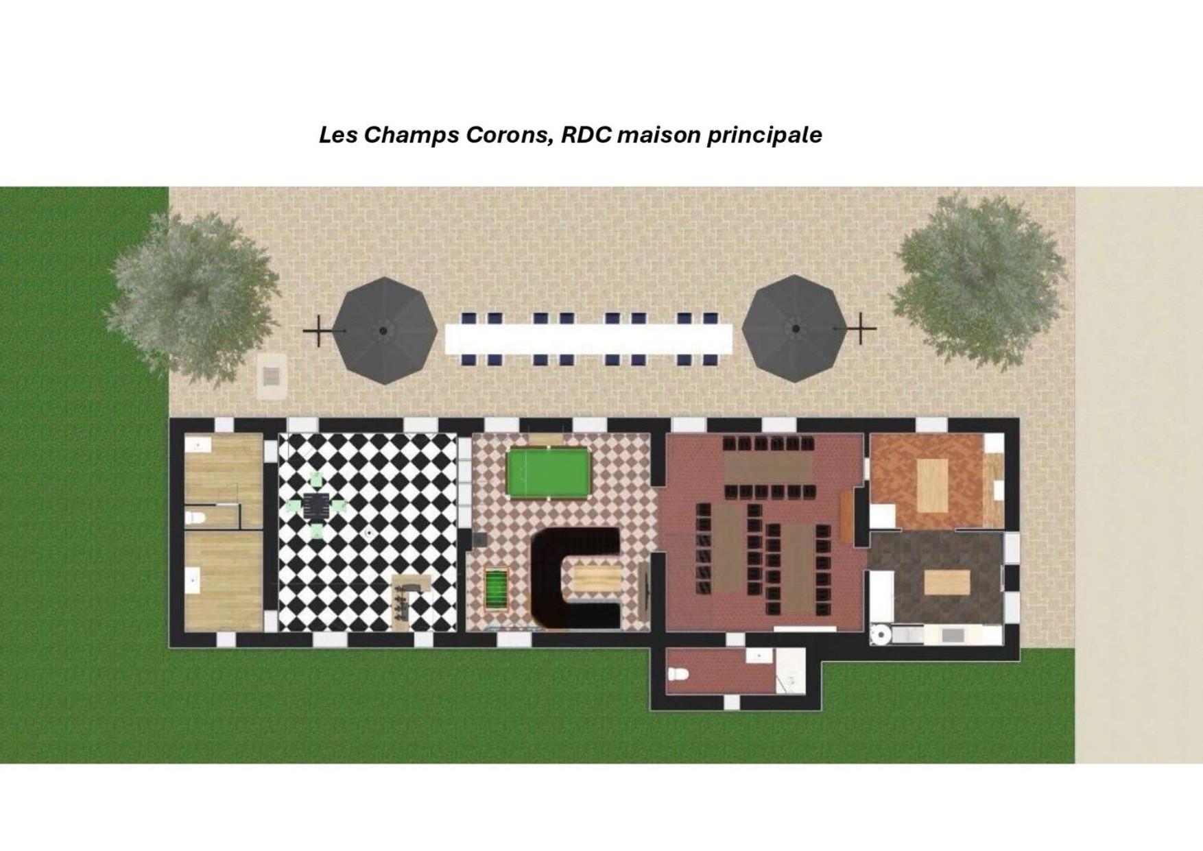 Crazy Villa Champs Corons 61 - Interior Heated Pool - 2H From Paris - 30P Les Menus Bagian luar foto