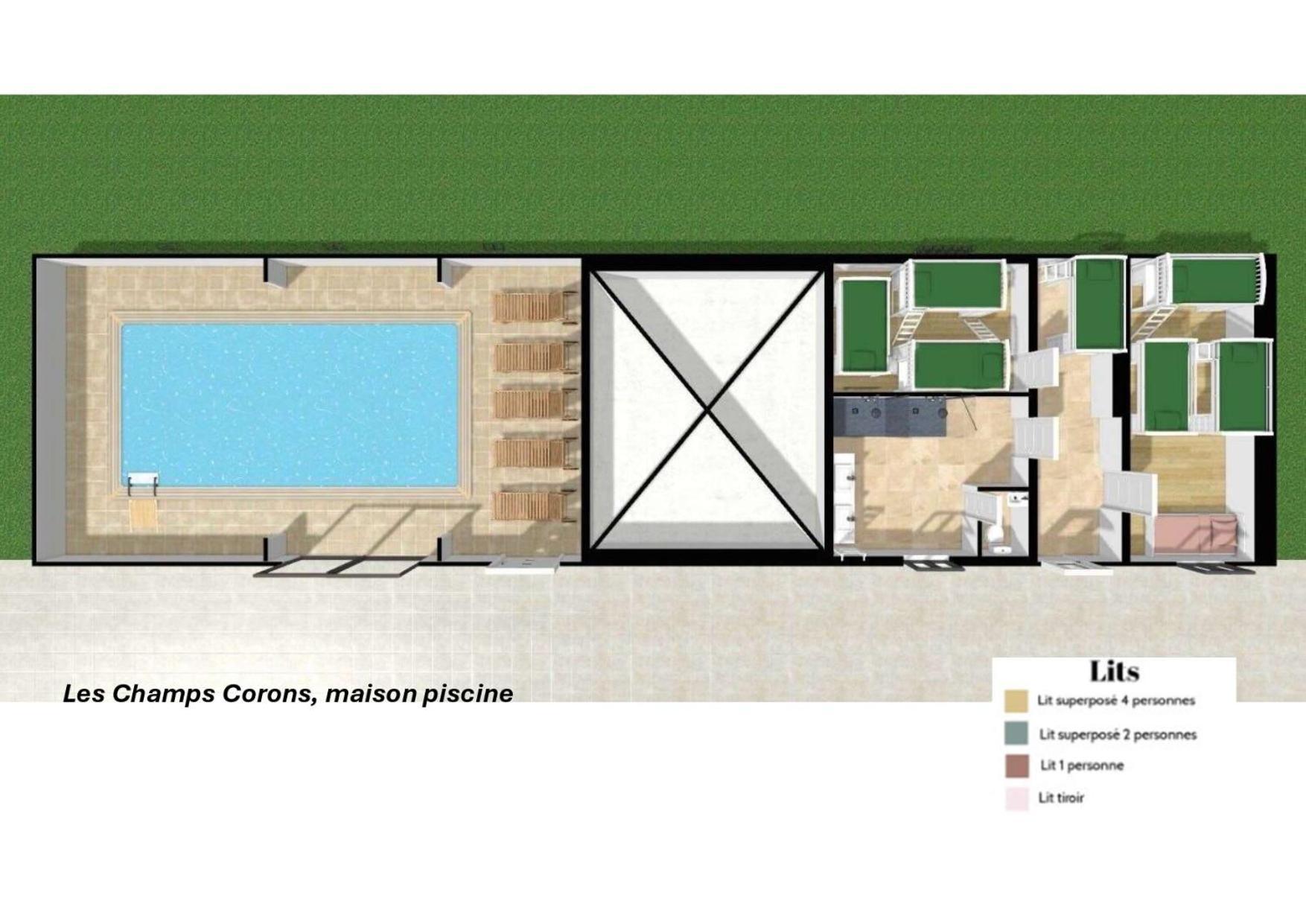 Crazy Villa Champs Corons 61 - Interior Heated Pool - 2H From Paris - 30P Les Menus Bagian luar foto