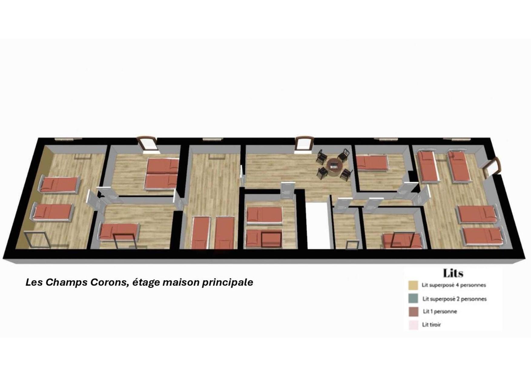 Crazy Villa Champs Corons 61 - Interior Heated Pool - 2H From Paris - 30P Les Menus Bagian luar foto