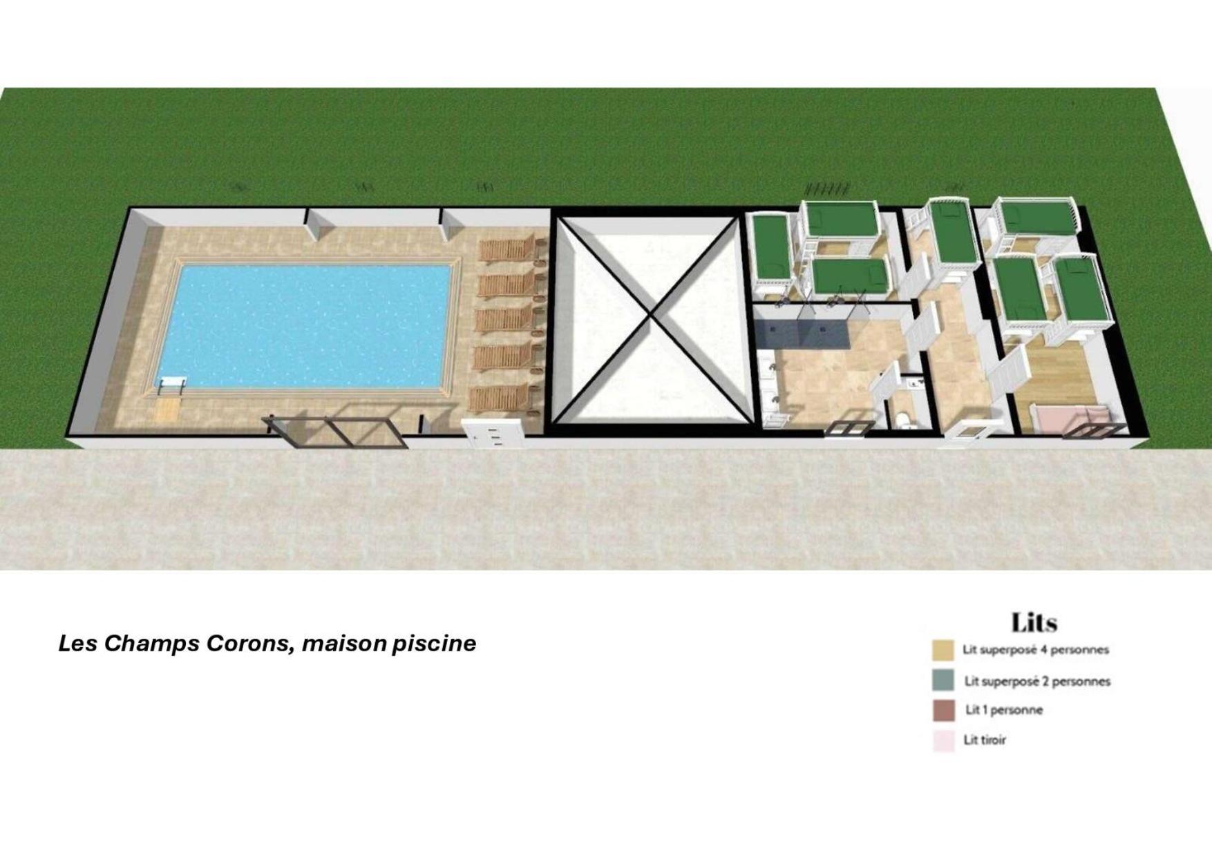 Crazy Villa Champs Corons 61 - Interior Heated Pool - 2H From Paris - 30P Les Menus Bagian luar foto